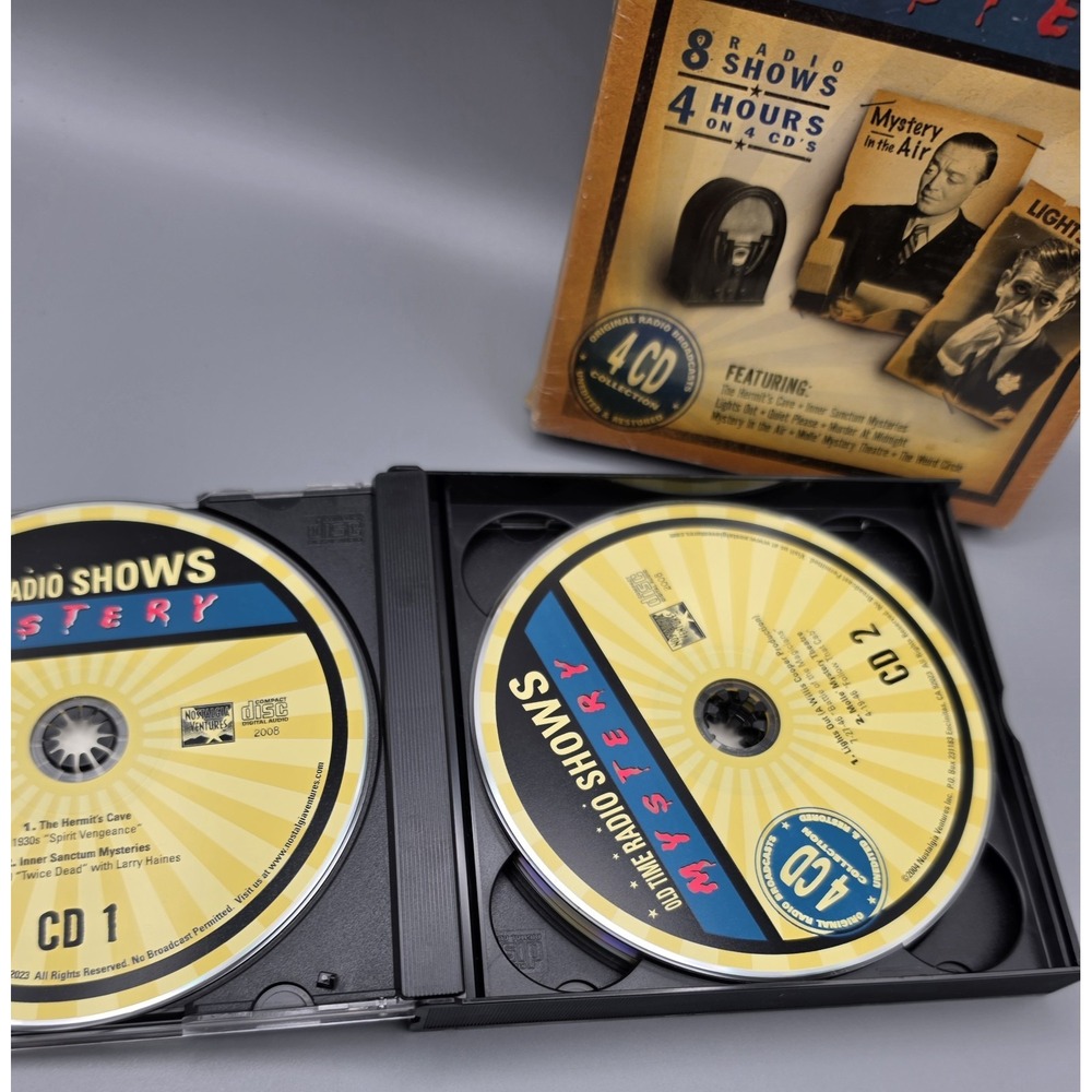 Old Time Radio Shows Mystery 4 CD Collection Nostalgia Ventures Audio Drama - Picture 4 of 9